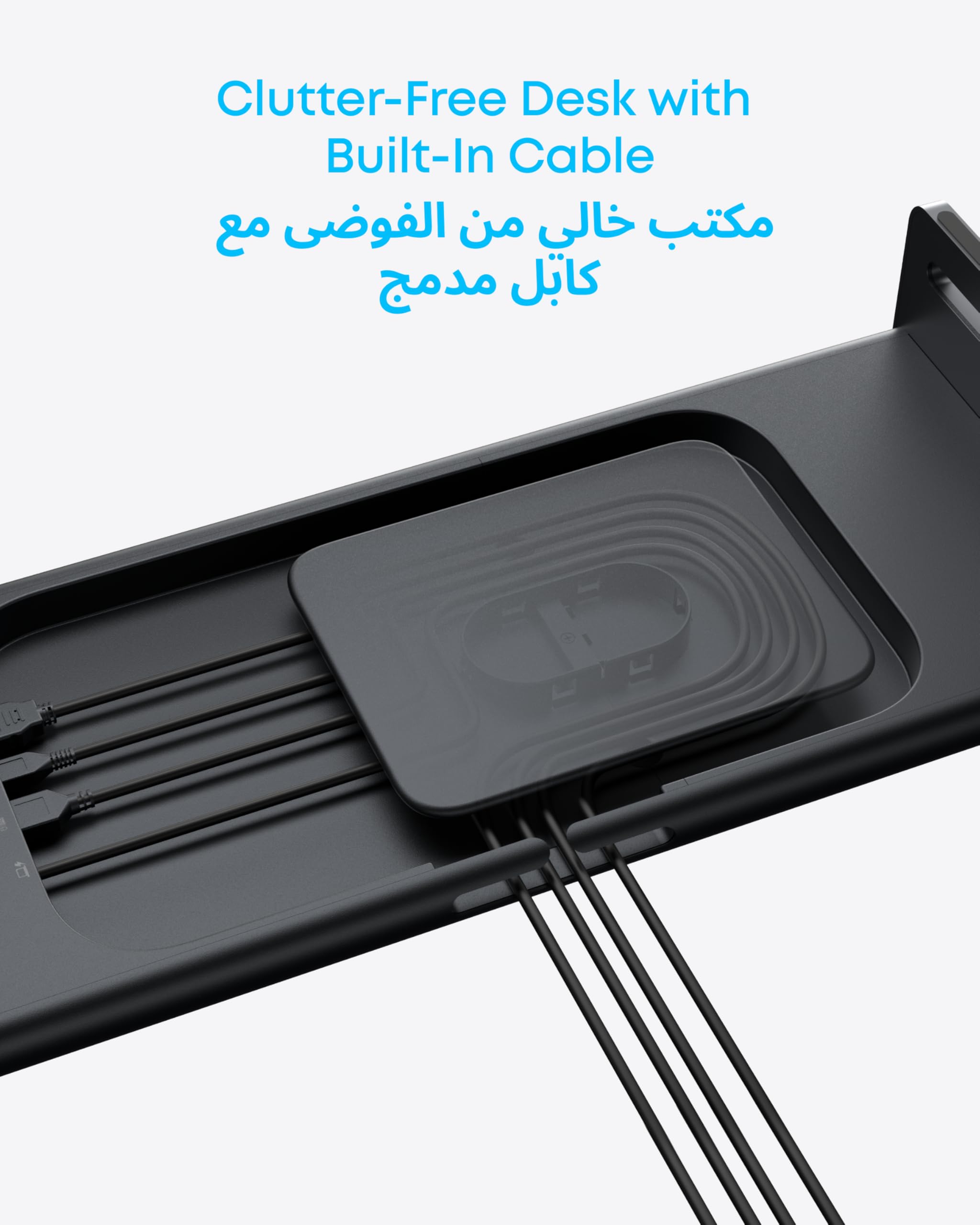 Anker USB-C Hub, 10-in-1 Aluminum Monitor Stand with 100W PD